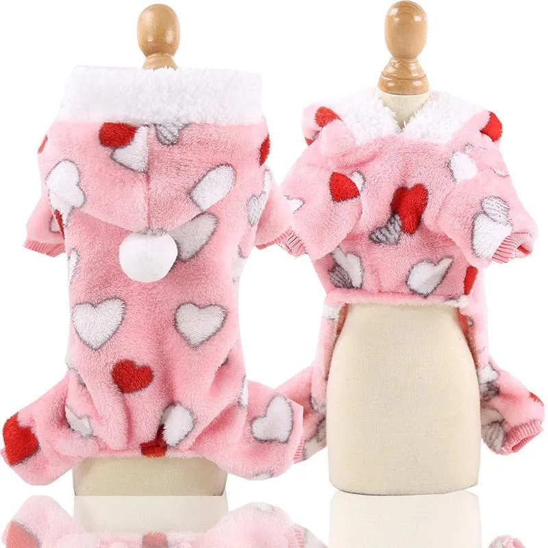 Warm Fleece Animal Pet Pajamas