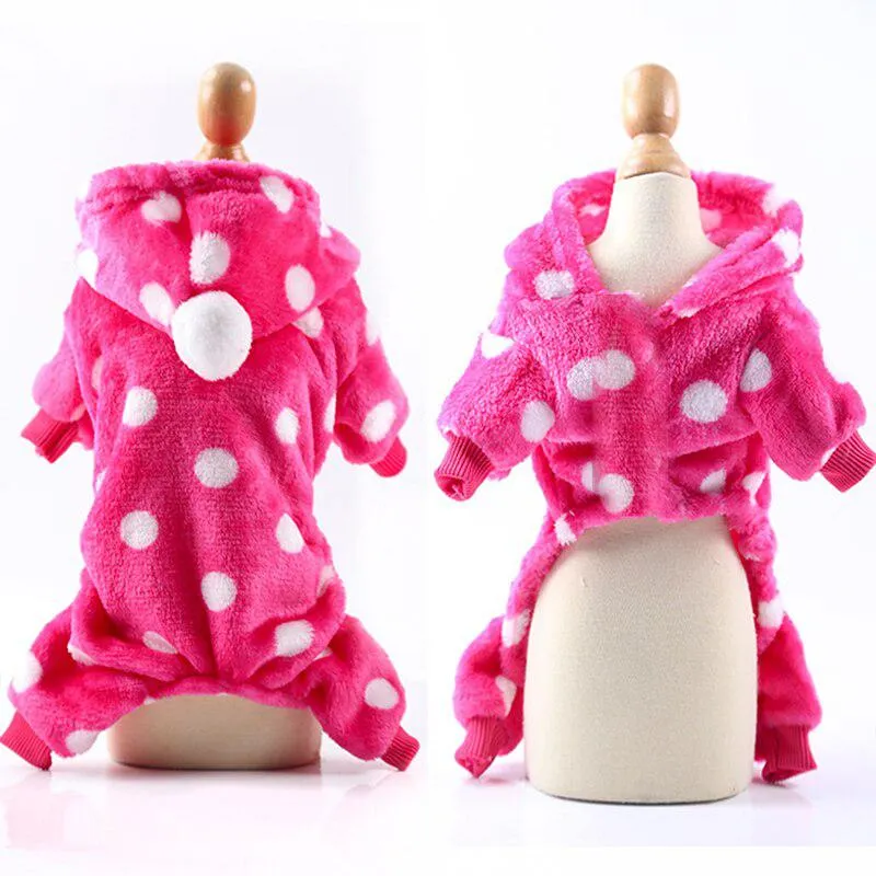 Warm Fleece Animal Pet Pajamas