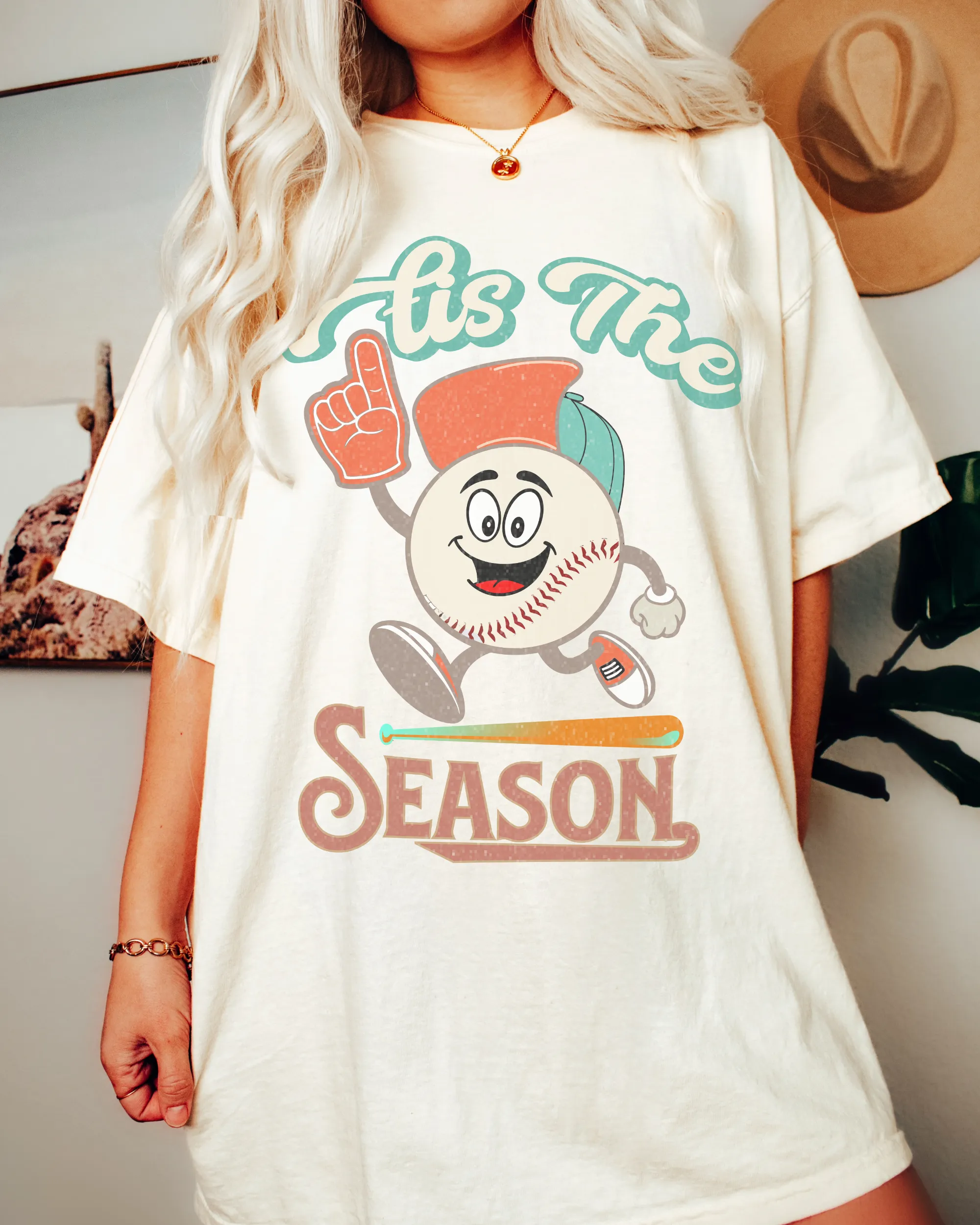 Women's Tis the Season Comfort Colors® Shirt, Trendy Baseball T-Shirt, Garment Dyed, Retro Inspired T-Shirt