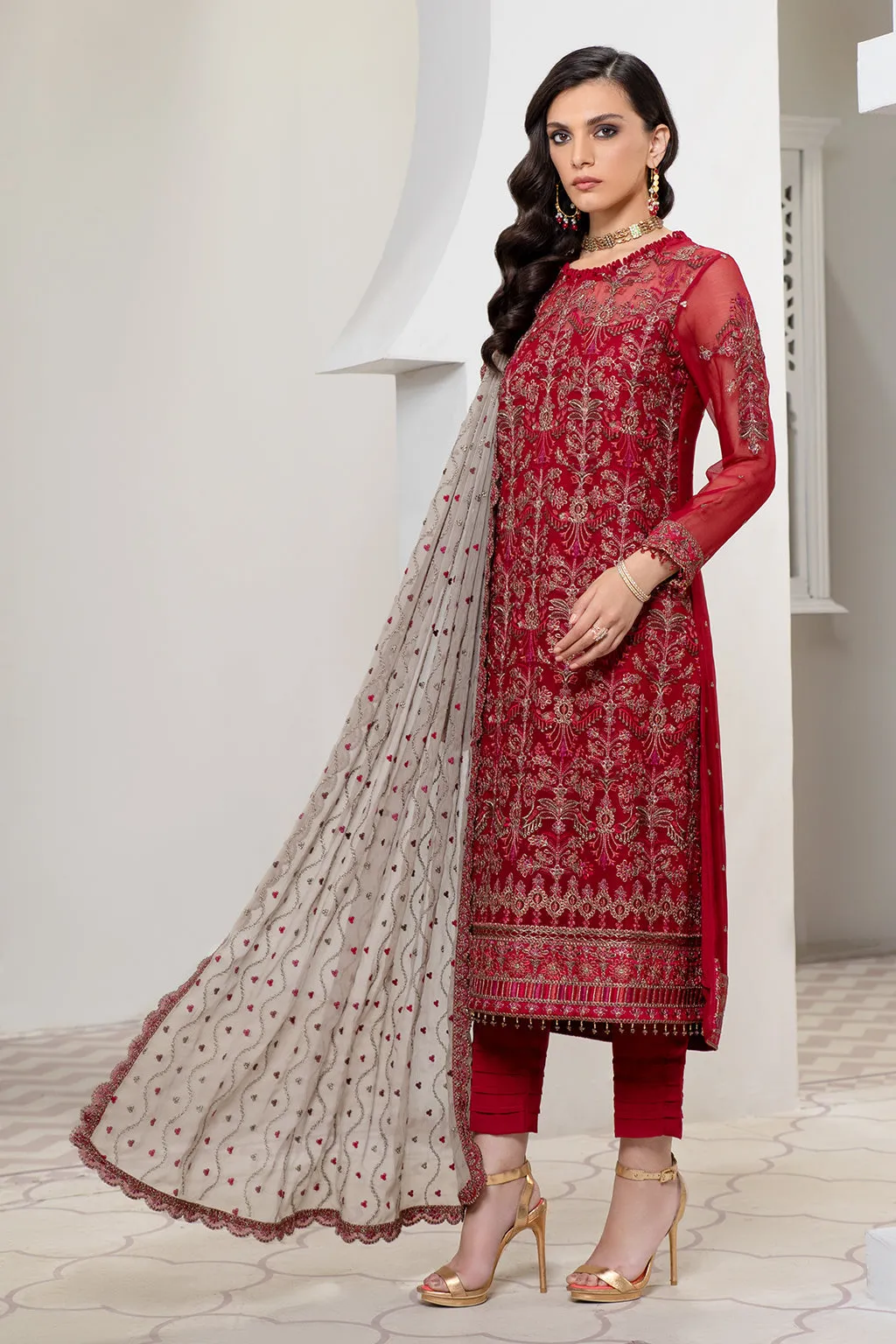 Zarif Pareesia Luxury Formal Wear 2022 – CRIMSON