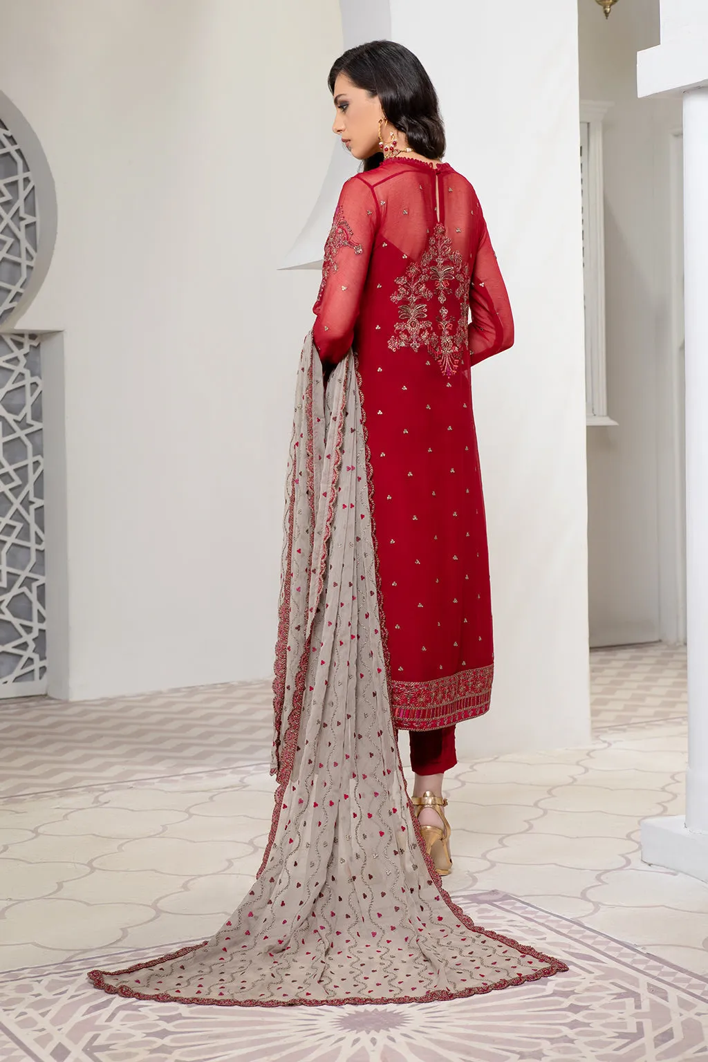 Zarif Pareesia Luxury Formal Wear 2022 – CRIMSON